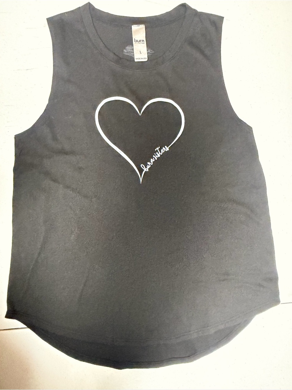Burn Boot Camp Black Women’s Large Burn Sisters Muscle Tank GUC